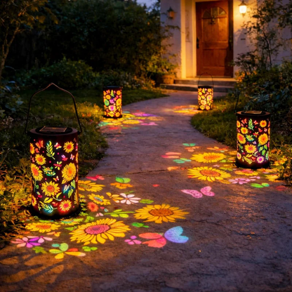 Solblomst Lanterne™ | Solcelledrevet solblomst lanterne