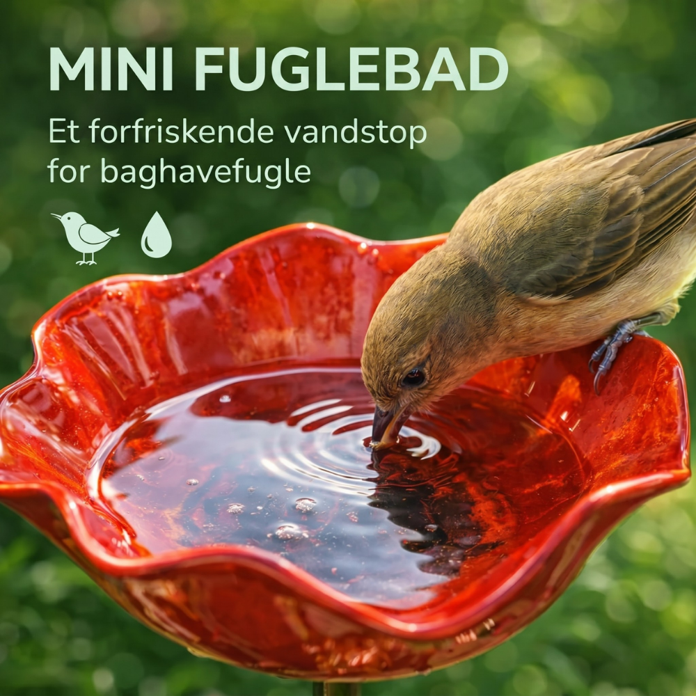 FugleFryd Oase™  - Fuglebad & Vandstation til Haven
