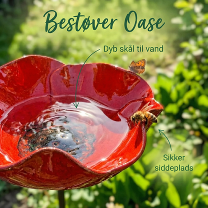 FugleFryd Oase™  - Fuglebad & Vandstation til Haven