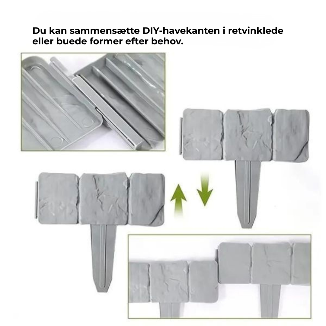 NordicStone™ |  Dekorativ haveafgrænsning i stenoptik