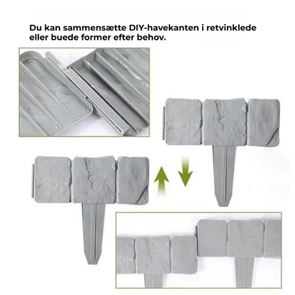 NordicStone™ |  Dekorativ haveafgrænsning i stenoptik