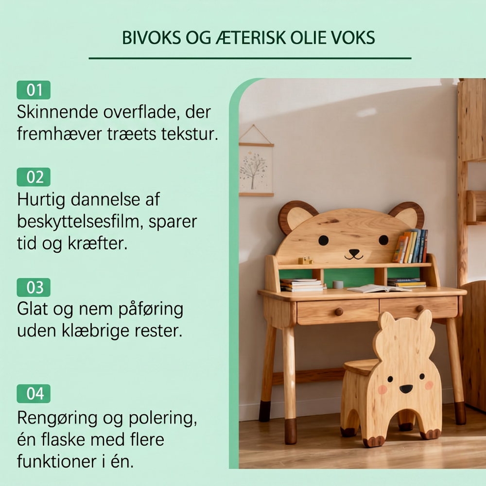 TræForny™ | Naturlig Bivoks Spray til Fornyelse af Træ