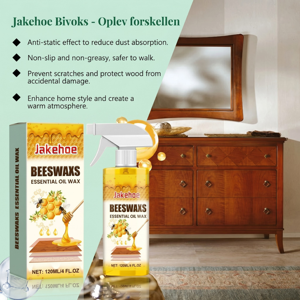 TræForny™ | Naturlig Bivoks Spray til Fornyelse af Træ