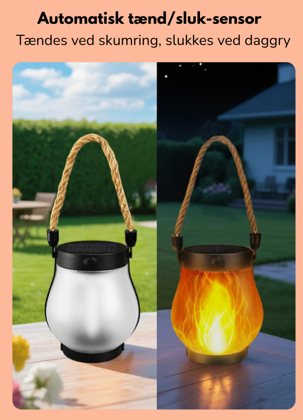 Solglød Lampe™ | lanternen med den evige flamme