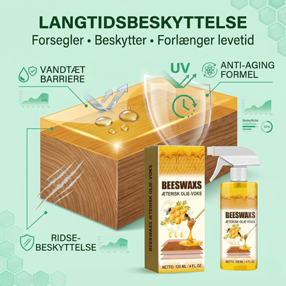 TræForny™ | Naturlig Bivoks Spray til Fornyelse af Træ