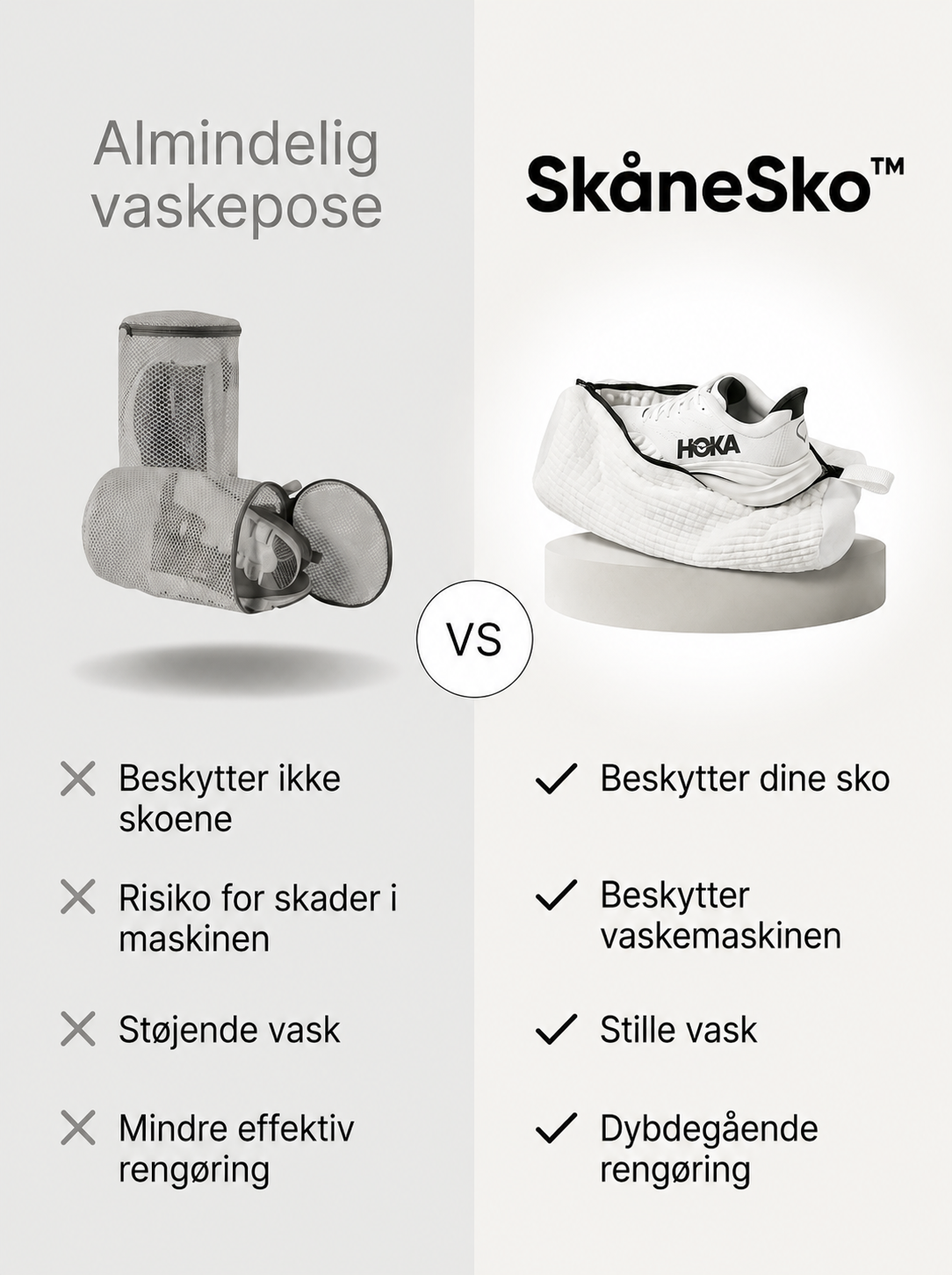 SkåneSko™ | Oplev bekvemmeligheden ved at vaske dine sko sikkert