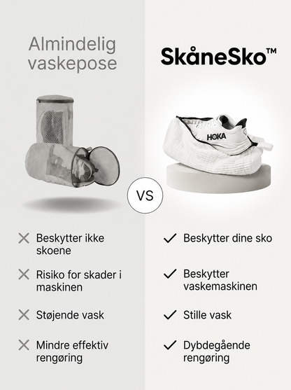 SkåneSko™ | Oplev bekvemmeligheden ved at vaske dine sko sikkert
