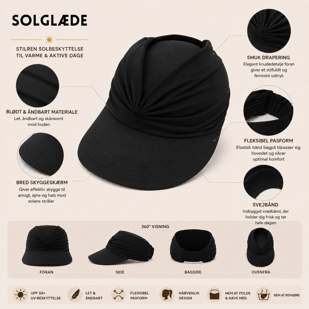 SolGlæde™ | Elegant solbeskyttelse til varme sommerdage